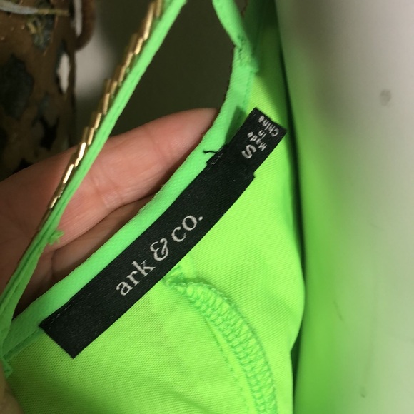ARC & CO. Strappy Green Beaded‎ Mini Dress - Picture 11 of 12
